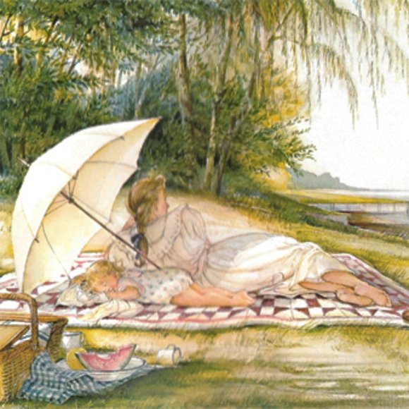 Vintage gold framed Trish Romance 1985 LITTLE WONDERS signed - Picture 13 of 14